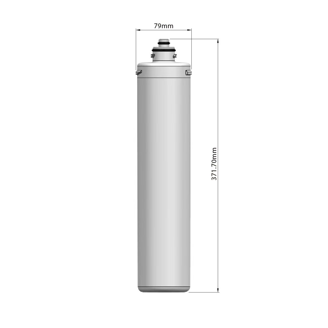 Everpure-compatible 15" cartridge — 79 × 371.7 mm