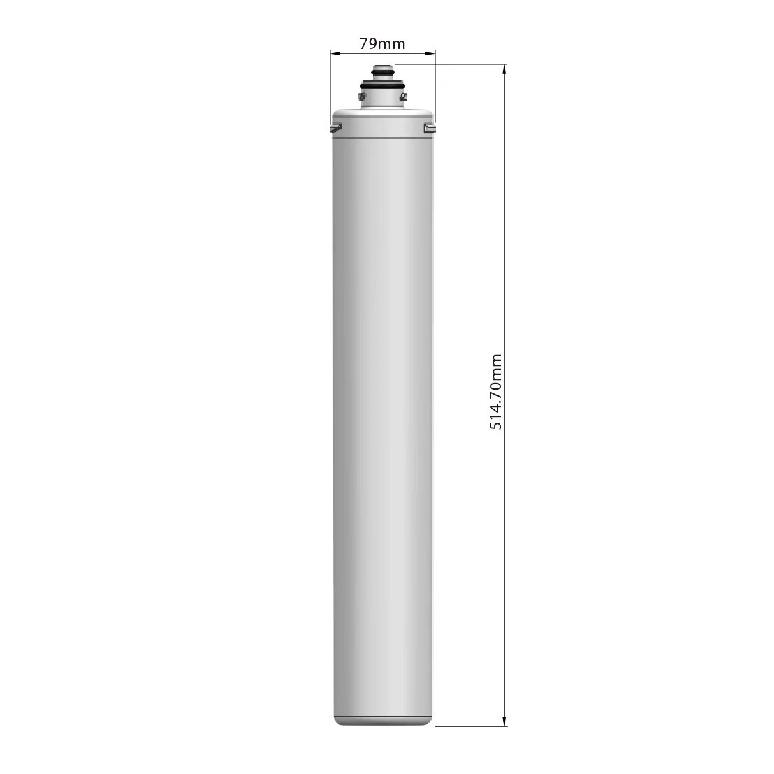 Everpure-compatible 20" cartridge — 79 × 514.7 mm