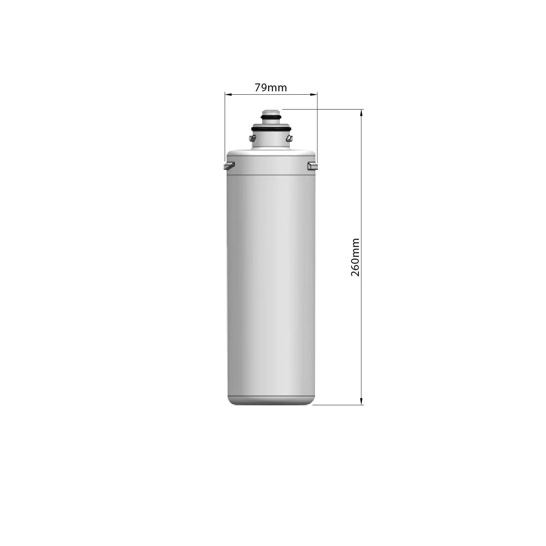 Everpure-compatible cartridge 3D view — OEM water filter replacement cartridge