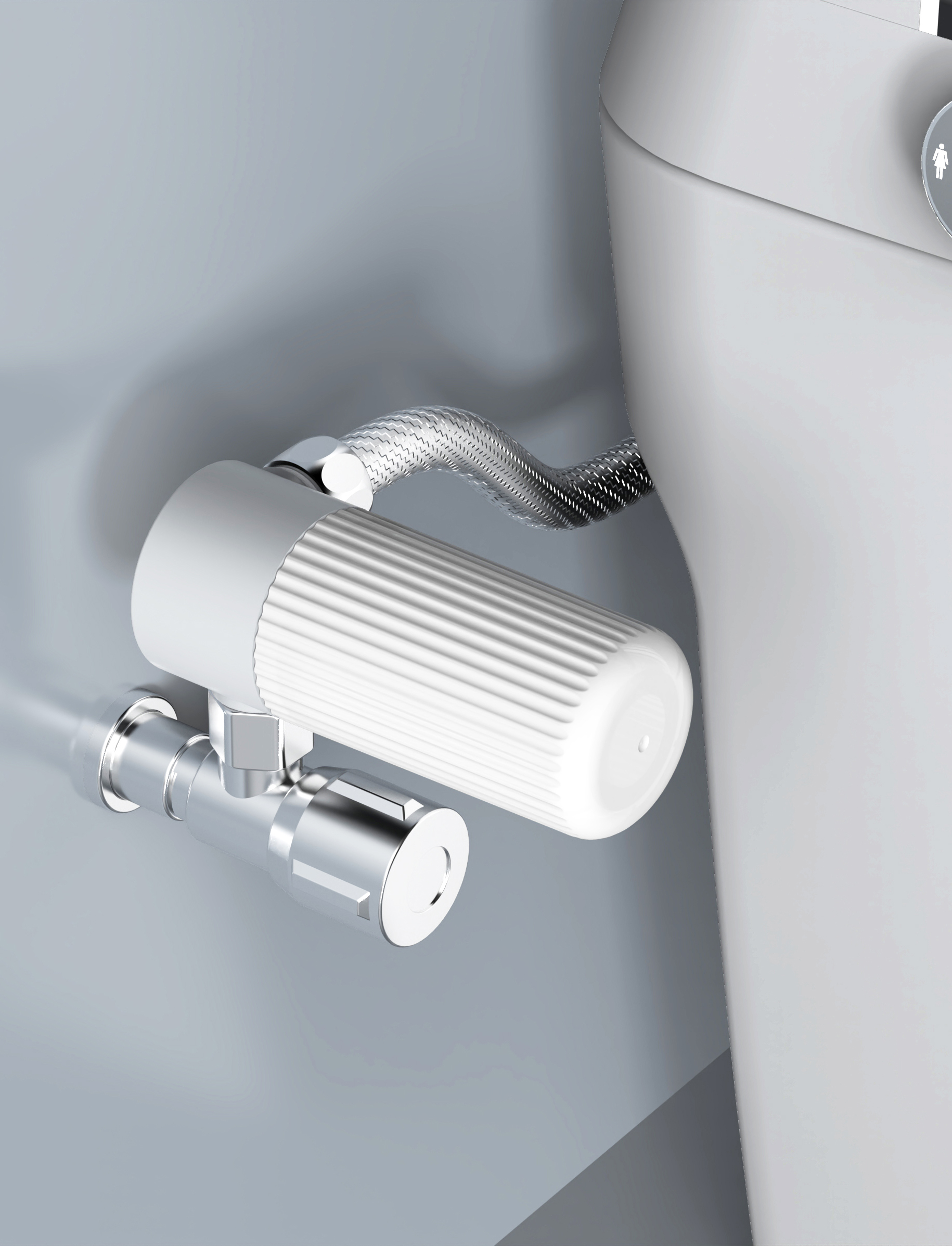 E single-outlet · side close-up